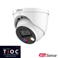 DAHUA 8MP TIOC 1.0 ACTIVE DETERRENCE TURRET FIXED CAMERA