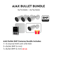 AJAX 8CH NVR 4MM 8MP Bullet White Kit