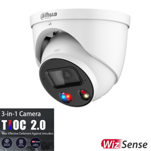 Load image into Gallery viewer, DAHUA 8MP TIOC 2.0 ACTIVE DETERRENCE TURRET FIXED CAMERA
