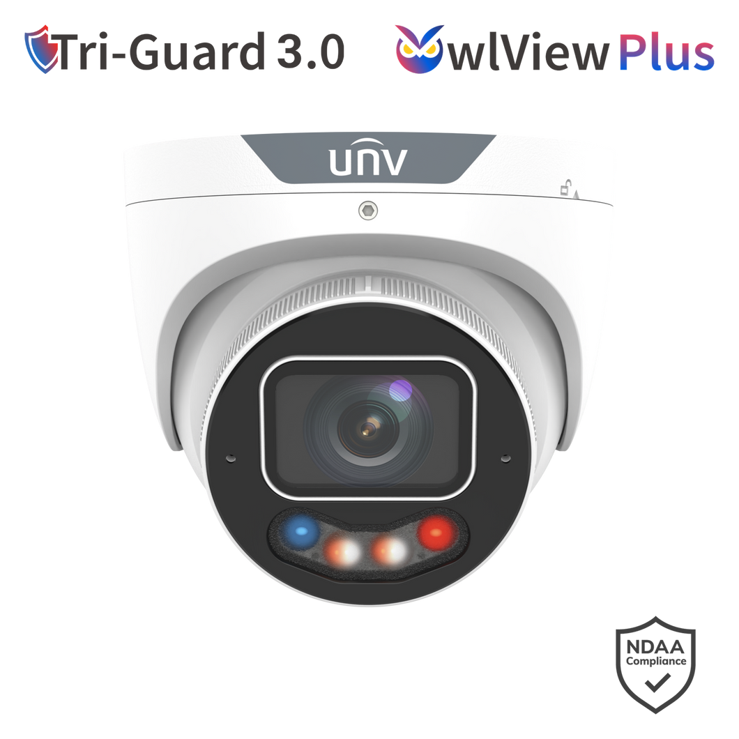 UNV 8MP Tri Guard Turret Network Camera