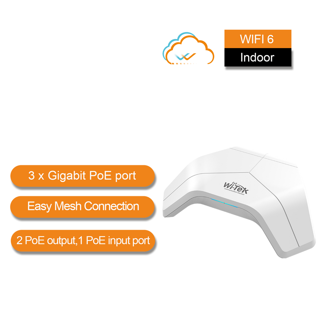 WI-TEK GIGABIT WI-FI 6 WIRELESS INDOOR MESH ACCESS POINT