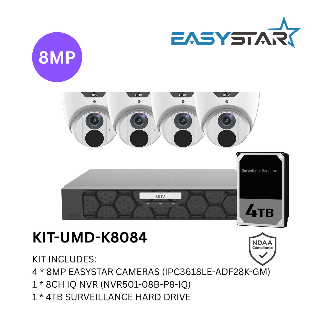 UNV 8MP 8CH UMD KIT