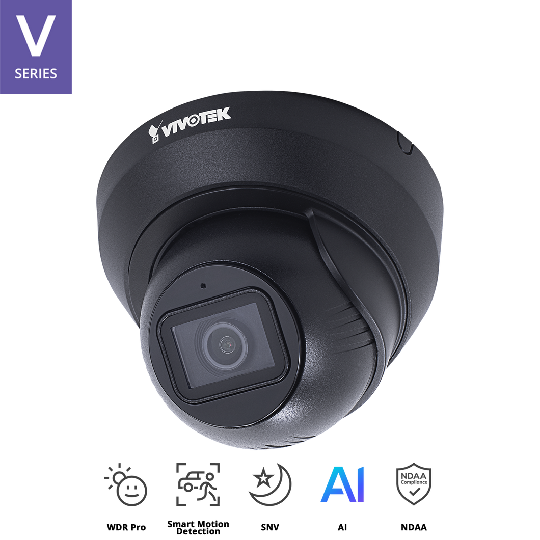 VIVOTEK 5MP FIXED TURRET BLACK CAMERA