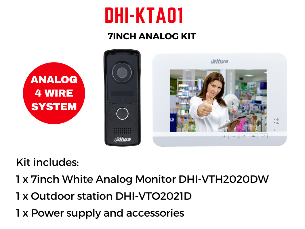 DAHUA 4-WIRE INDOOR MONITOR KIT