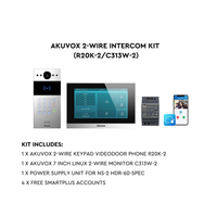 AKUVOX 2-WIRE INTERCOM KIT(R20K-2/C313W-2)