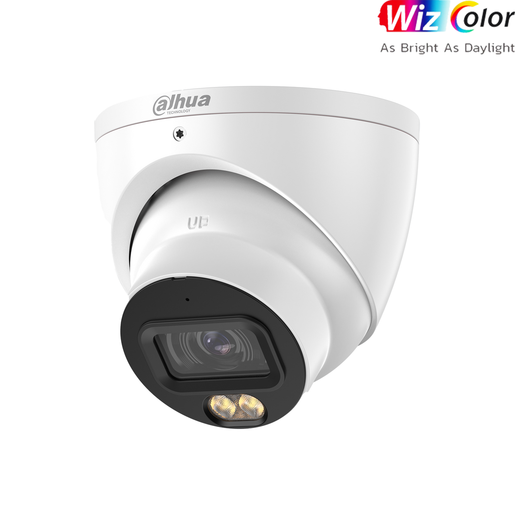 DAHUA 5MP WIZCOLOR TURRET FIXED CAMERA WHITE