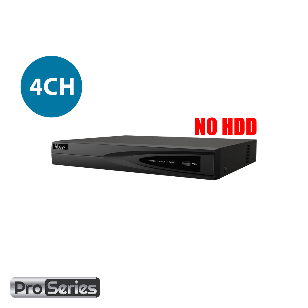 HILOOK 4CH NVR WITHOUT HDD