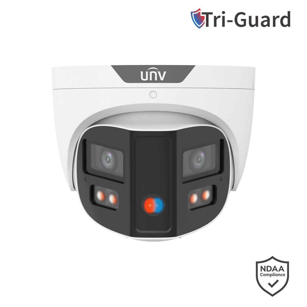 UNV 8MP Triguard TURRET DOUBLE LIGHT CAMERA