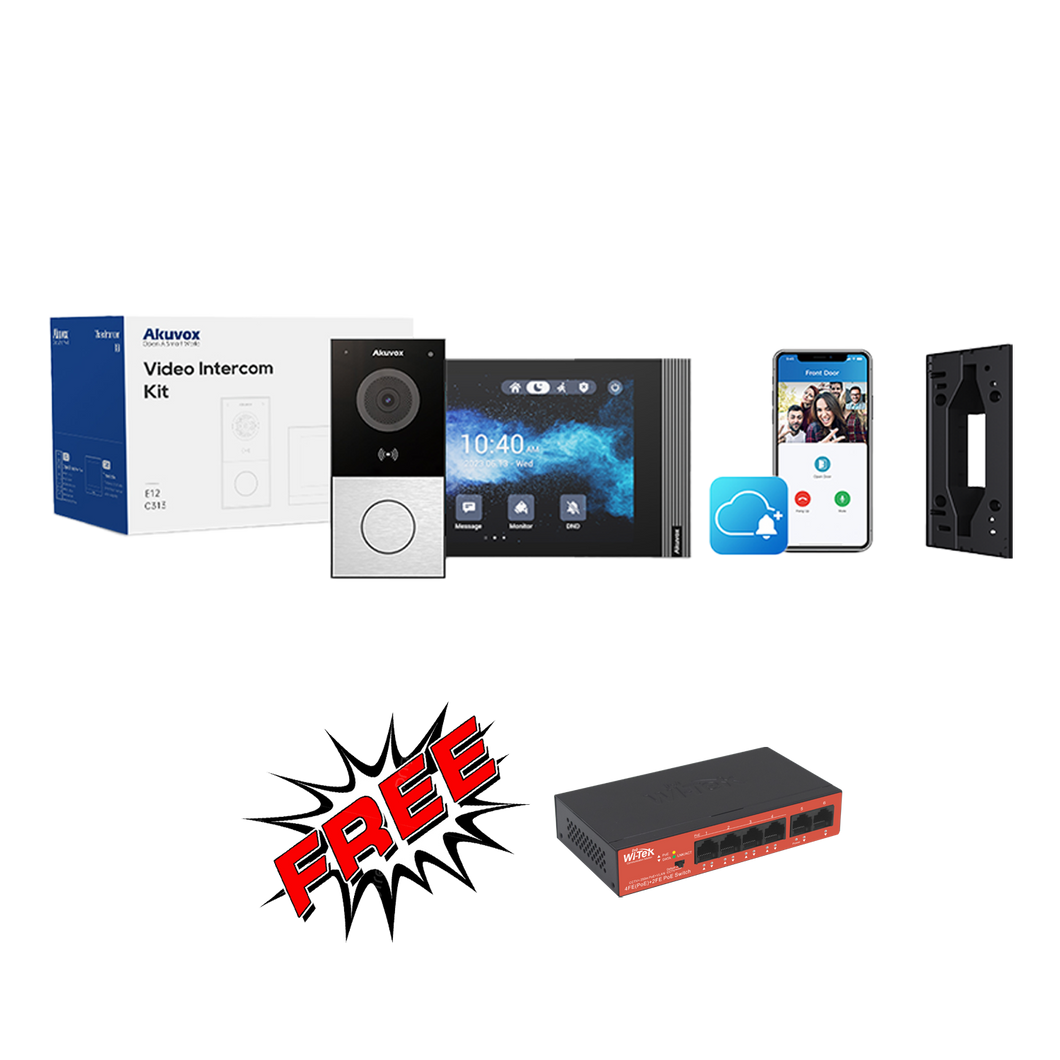 Akuvox IP Intercom Linux kit with FREE switch