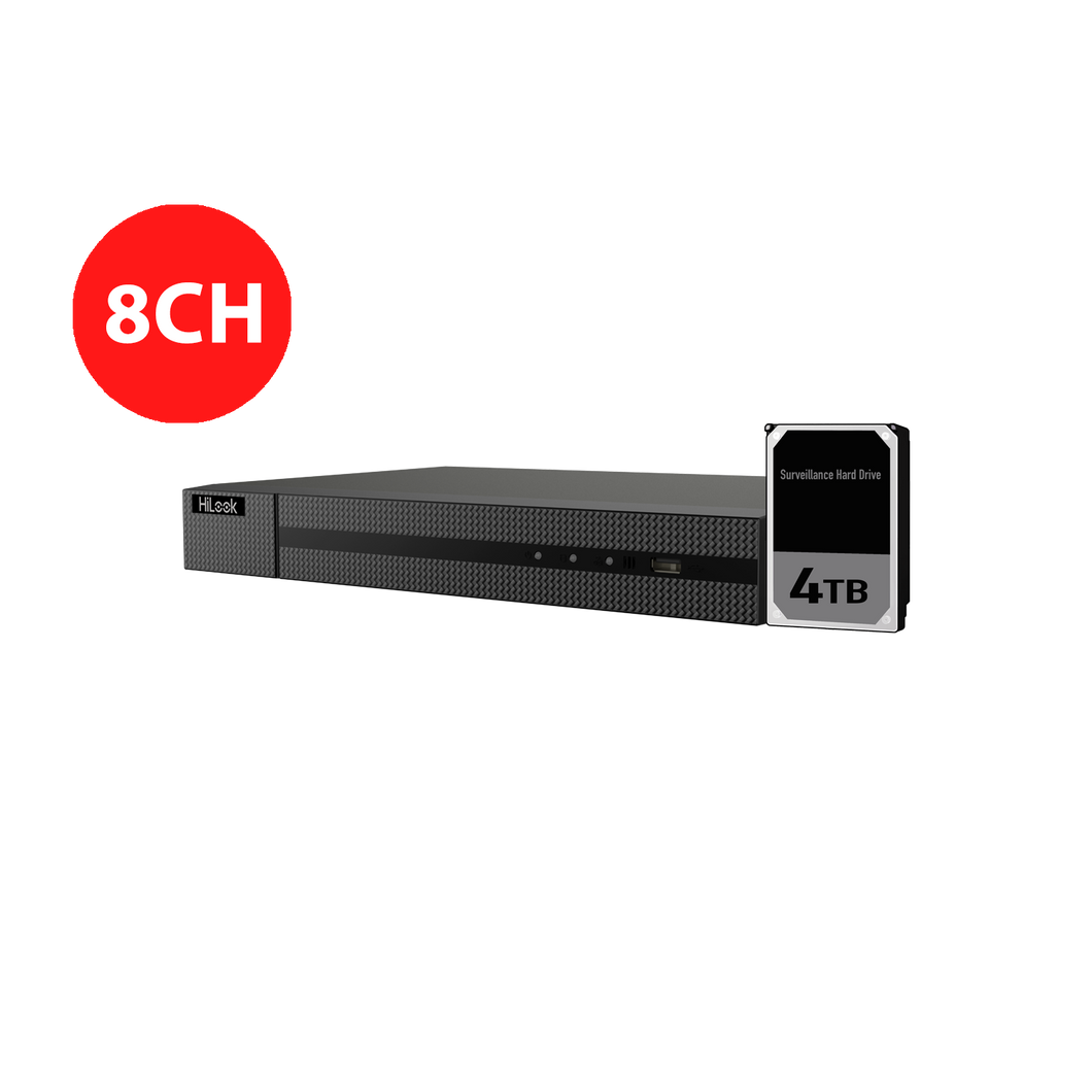 HILOOK 8CH NVR WITH 4TB INSTALLED