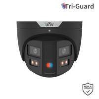 UNV 8MP TURRET Triguard DOUBLE LIGHT CAMERA BLACK