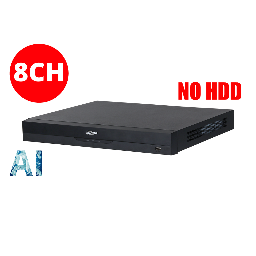 DAHUA 8CH NVR WITHOUT HDD