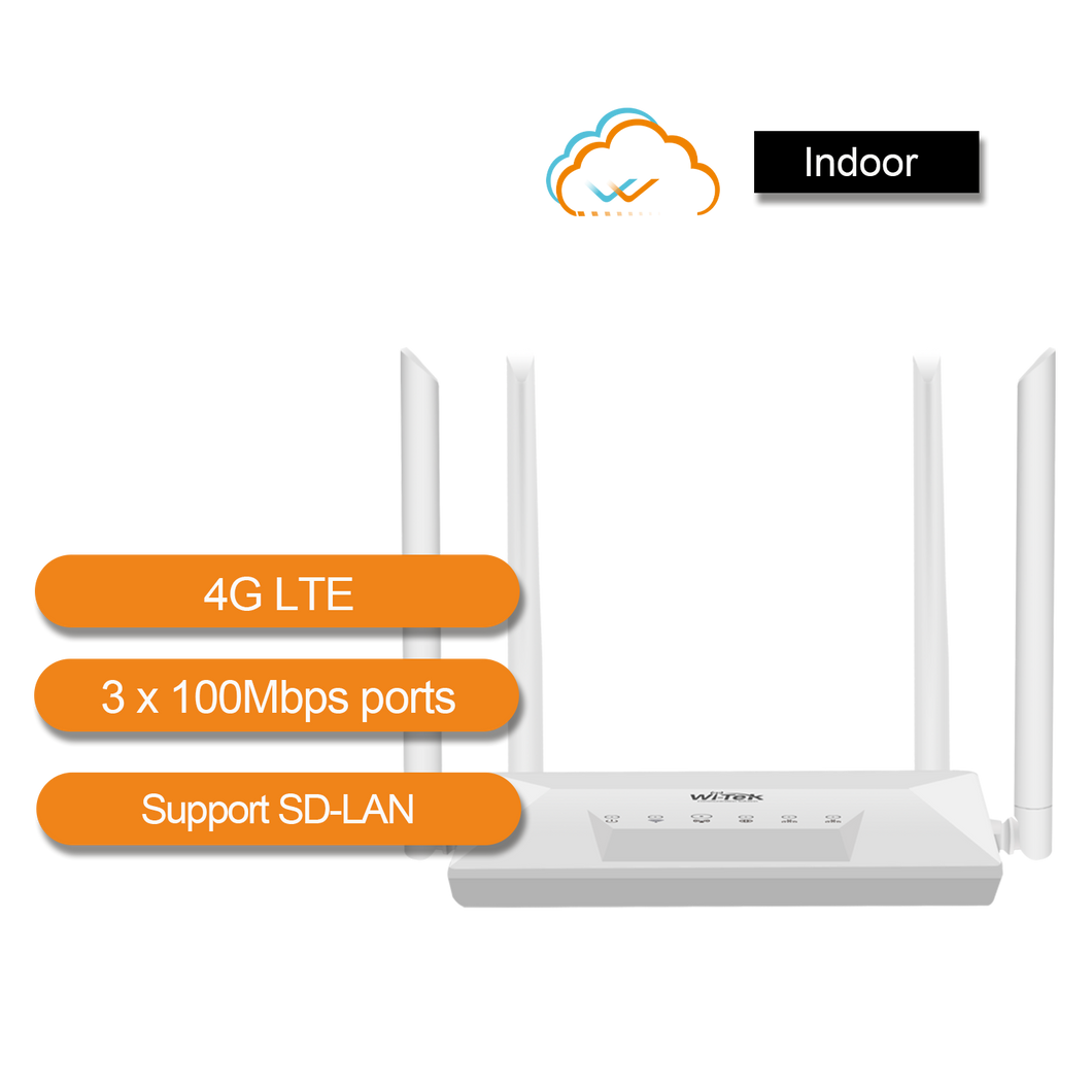 WI-TEK 4G WI-FI AND WIRED NETWORK ROUTER