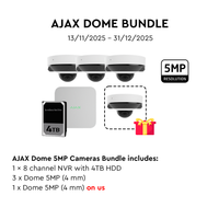 AJAX 8CH NVR 4MM 5MP Dome White Kit