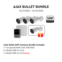 AJAX 8CH NVR 4MM 5MP Bullet White Kit