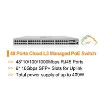 WI-TEK L3 MANAGED 48 PORT CLOUD POE SWITCH