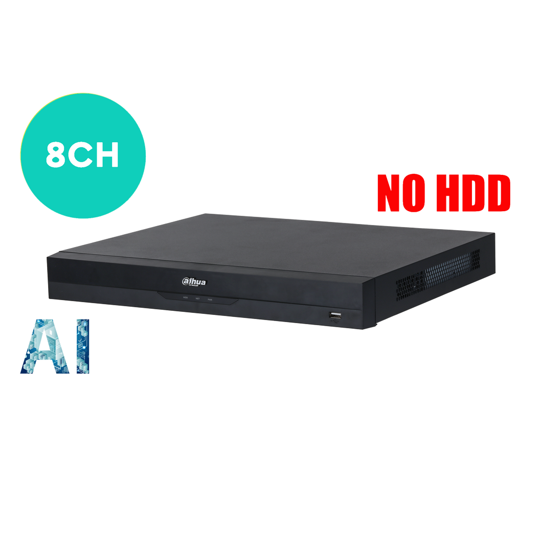 DAHUA 8CH NVR WITHOUT HDD