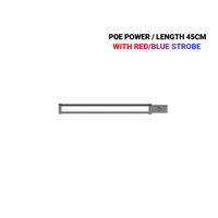 NIGHT SABRE POE 45CM SECURITY LIGHT WITH STROBE ALARM BLACK