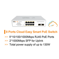 WI-TEK GIGABIT 8 PORT CLOUD POE SWITCH