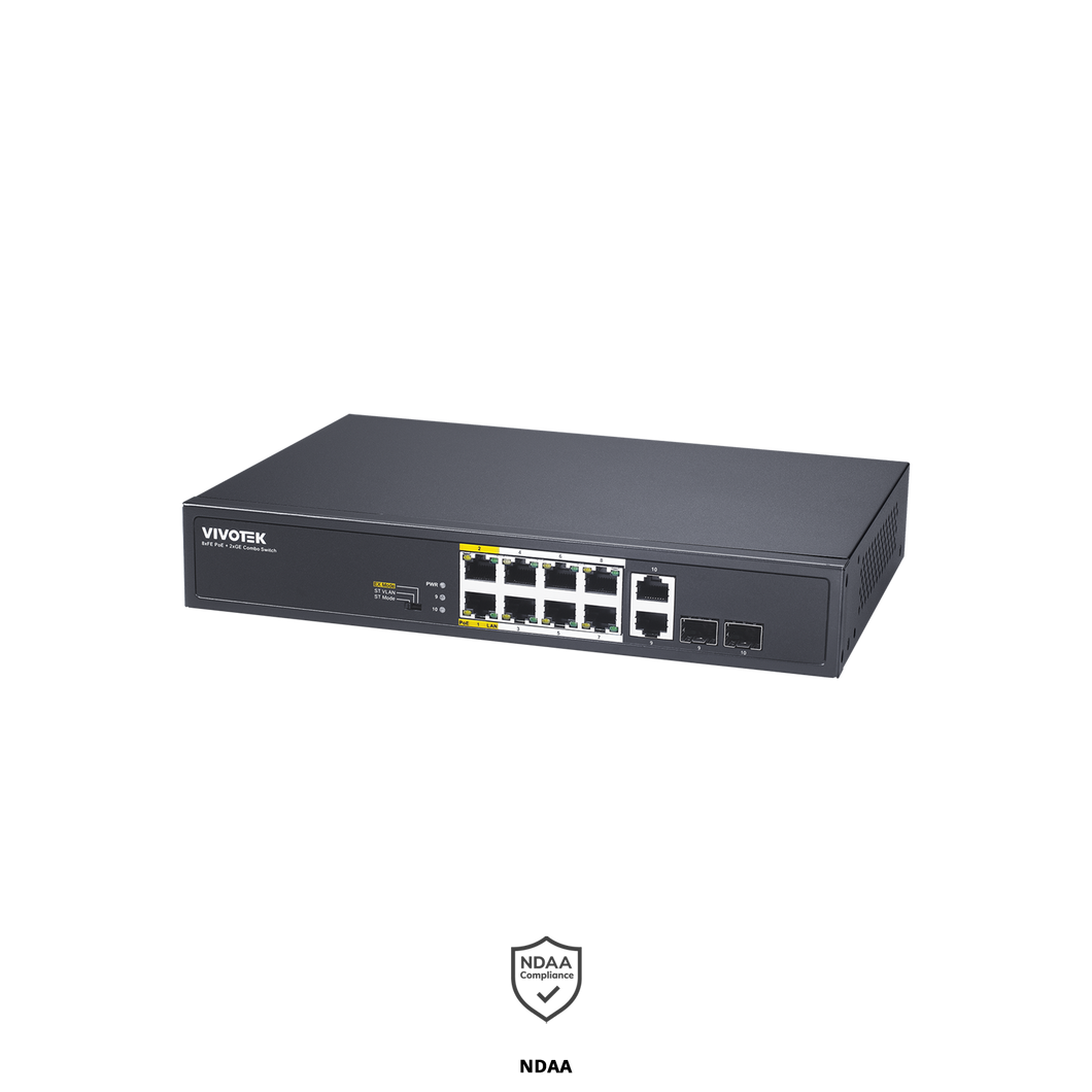 VIVOTEK 8-PORT POE SWITCH