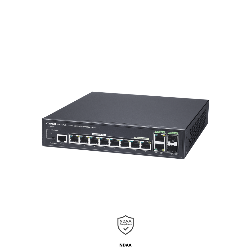 VIVOTEK 8-PORT POE SWITCH