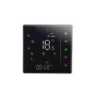 Akubela 24V 4PIPE ZIgbee Fancoil Thermostat Black