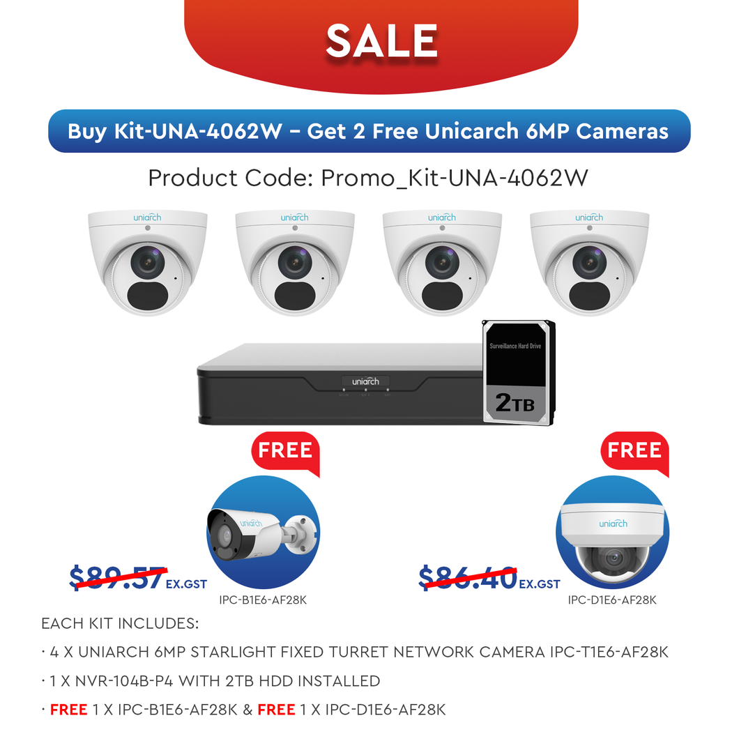 UNIARCH 6MP CCTV PROMO KIT