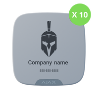 BATCH OF SS DD BRANDPLATES (10 PCS) (WHITE)