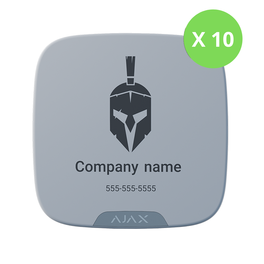 BATCH OF SS DD BRANDPLATES (10 PCS) (WHITE)