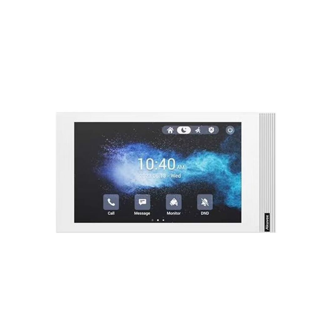 Akuvox 7 INCH TOUCHSCREEN LINUX WHITE MONITOR WITH WIFI