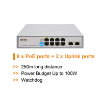 WI-TEK ECONOMIC 8 PORTS POE SWITCH