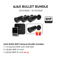 AJAX 8CH NVR 4MM 8MP Bullet Black Kit