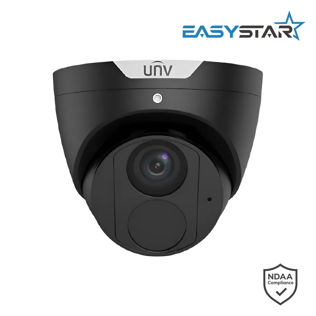 UNV 6MP TURRET FIXED BLACK CAMERA