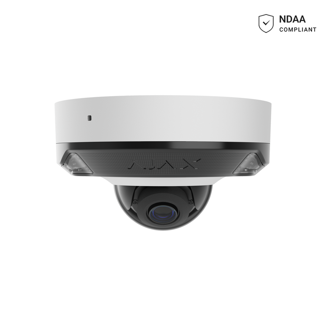 AJAX 8MP 2.8mm MINI DOME HL CAMERA WHITE