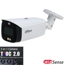 Load image into Gallery viewer, DAHUA 8MP TIOC 2.0 ACTIVE DETERRENCE BULLET FIXED CAMERA
