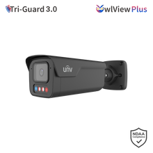 Load image into Gallery viewer, Uniview 6MP TriGuard OWLVIEW PLUS BULLET FIXED LENS Camera Black
