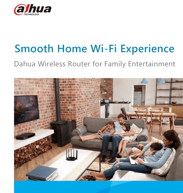 Leaflet Dahua Wireless Router for family entertainment